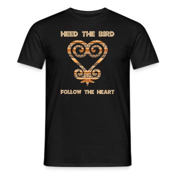 Sankofa Symbol Adinkra Ghana Black - Men's T-Shirt - black - Front - AI Model Male 178 light (178cm)