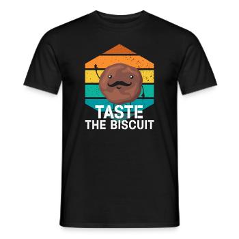 Goûtez le biscuit goûtez la bonté - T-shirt homme - noir - Devant - AI Model Male 178 light (178cm)