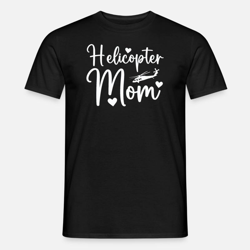 Helikopter Eltern Lustige Helikoptermutter - Männer T-Shirt - Schwarz