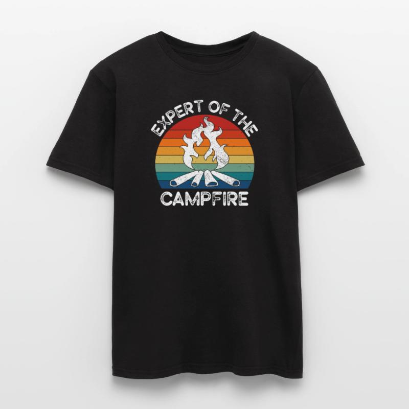 Expert du feu de camp Expert en camping T-shirt homme