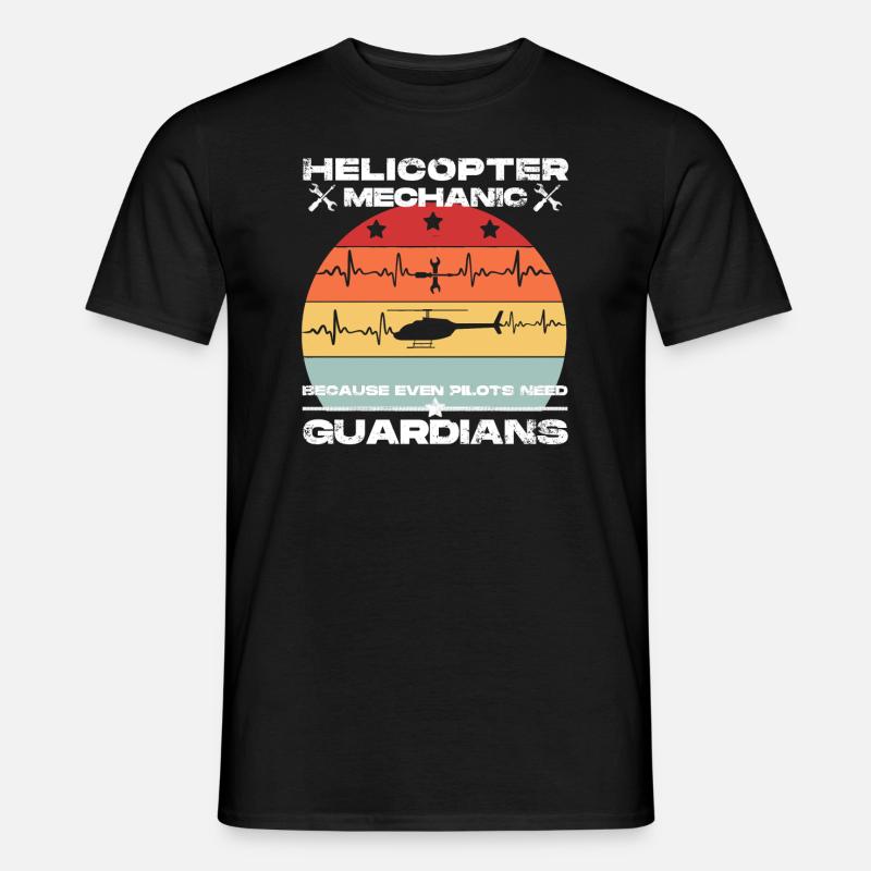 Mécanicien d’hélicoptère Guardian Pride - T-shirt homme - noir