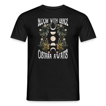 Ostara Witch Moon Eostre Spring Eastern - Men's T-Shirt - black - Front - AI Model Male 178 light (178cm)