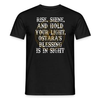 Ostara Hexenmond Eostre Frühling Ostern - Männer T-Shirt - Schwarz - Vorne - AI Model Male 178 light (178cm)