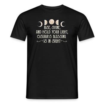 Ostara Witch Moon Eostre Printemps Oriental - T-shirt homme - noir - Devant - AI Model Male 178 light (178cm)