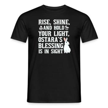 Ostara Witch Moon Eostre Spring Eastern - Men's T-Shirt - black - Front - AI Model Male 178 light (178cm)