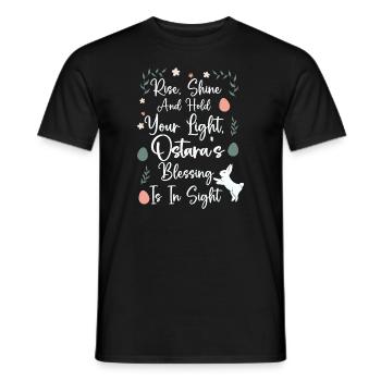 Ostara Witch Moon Eostre Spring Eastern - Men's T-Shirt - black - Front - AI Model Male 178 light (178cm)