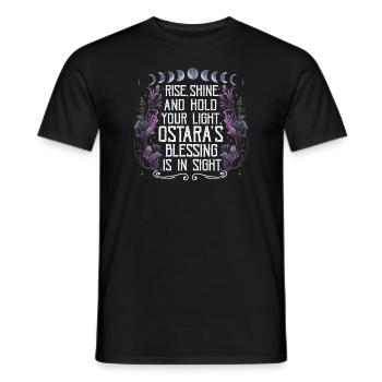 Ostara Hexenmond Eostre Frühling Ostern - Männer T-Shirt - Schwarz - Vorne - AI Model Male 178 light (178cm)