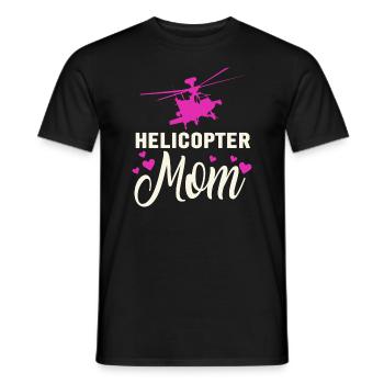Helikopter Eltern Lustige Helikoptermutter - Männer T-Shirt - Schwarz - Vorne - AI Model Male 178 light (178cm)