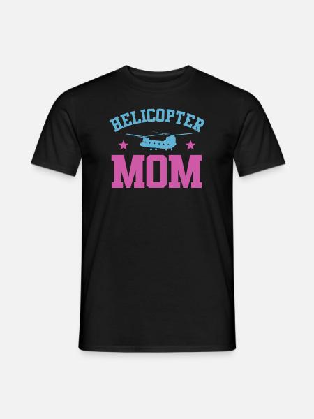 Helikopter Eltern Lustige Helikoptermutter - Männer T-Shirt - Schwarz