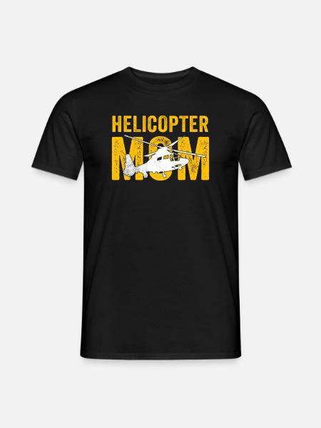 Helikopter Eltern Lustige Helikoptermutter - Männer T-Shirt - Schwarz