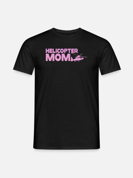 Helikopter Eltern Lustige Helikoptermutter - Männer T-Shirt - Schwarz
