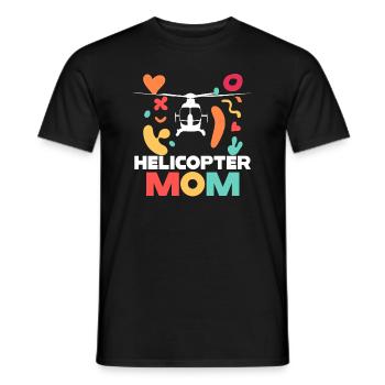 Hélicoptère Parents Drôle Hélicoptère Maman - T-shirt homme - noir - Devant - AI Model Male 178 light (178cm)