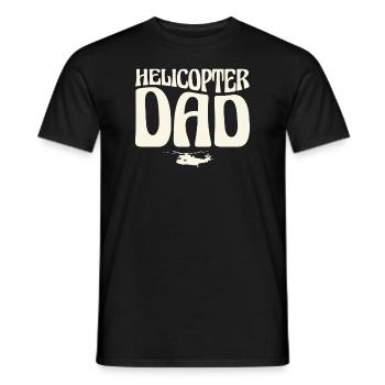 Helikopter Eltern Lustige Männer Pilot - Männer T-Shirt - Schwarz - Vorne - AI Model Male 178 light (178cm)