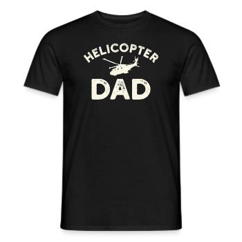 Helikopter Eltern Lustige Männer Pilot - Männer T-Shirt - Schwarz - Vorne - AI Model Male 178 light (178cm)
