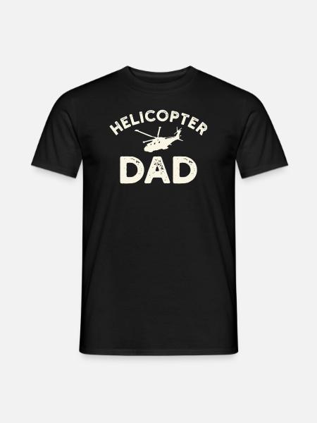 Helicopter Parents Funny Men Pilot - Men's T-Shirt - black
