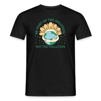 No Littering Anti Littering Earth Day - Men's T-Shirt - black - Front - AI Model Male 178 light (178cm)