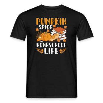 Épices à la citrouille et vie à la maison - T-shirt homme - noir - Devant - AI Model Male 178 light (178cm)
