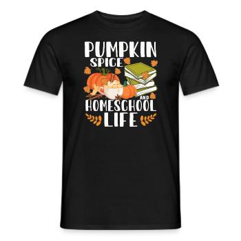 Épices à la citrouille et vie à la maison - T-shirt homme - noir - Devant - AI Model Male 178 light (178cm)
