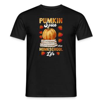Épices à la citrouille et vie à la maison - T-shirt homme - noir - Devant - AI Model Male 178 light (178cm)