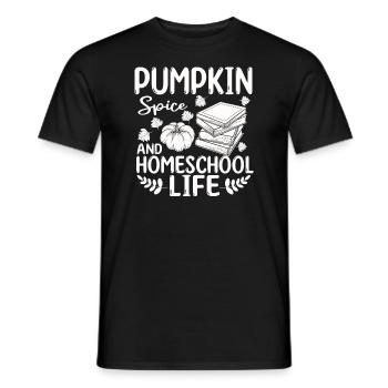 Épices à la citrouille et vie à la maison - T-shirt homme - noir - Devant - AI Model Male 178 light (178cm)