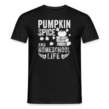 Épices à la citrouille et vie à la maison - T-shirt homme - noir - Devant - AI Model Male 178 light (178cm)