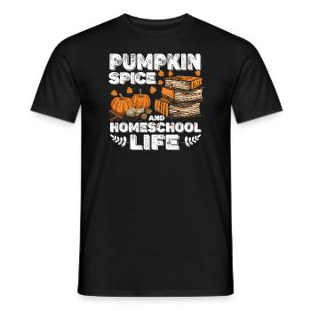 Épices à la citrouille et vie à la maison - T-shirt homme - noir - Devant - AI Model Male 178 light (178cm)