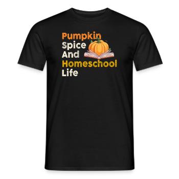 Épices à la citrouille et vie à la maison - T-shirt homme - noir - Devant - AI Model Male 178 light (178cm)