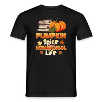 Épices à la citrouille et vie à la maison - T-shirt homme - noir - Devant - AI Model Male 178 light (178cm)
