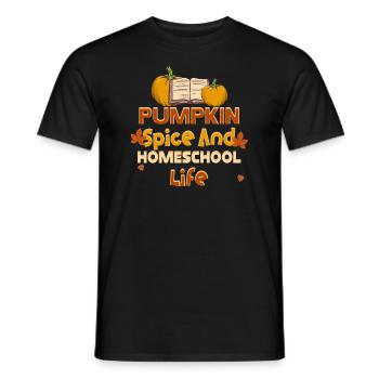 Épices à la citrouille et vie à la maison - T-shirt homme - noir - Devant - AI Model Male 178 light (178cm)