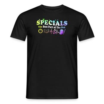 Spéciaux La meilleure partie de la journée - T-shirt homme - noir - Devant - AI Model Male 178 light (178cm)