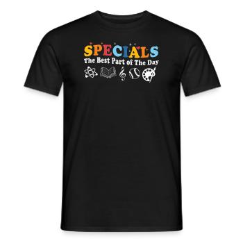 Spéciaux La meilleure partie de la journée - T-shirt homme - noir - Devant - AI Model Male 178 light (178cm)