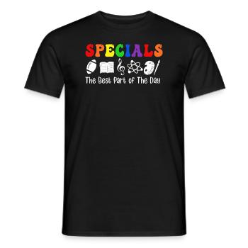 Spéciaux La meilleure partie de la journée - T-shirt homme - noir - Devant - AI Model Male 178 light (178cm)