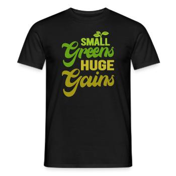 Urban Gardener Men Women Microgreens - Men's T-Shirt - black - Front - AI Model Male 178 light (178cm)