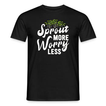 Urban Gardener Männer Frauen Microgreens - Männer T-Shirt - Schwarz - Vorne - AI Model Male 178 light (178cm)