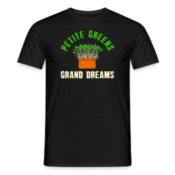 Urban Gardener Männer Frauen Microgreens - Männer T-Shirt - Schwarz - Vorne - AI Model Male 178 light (178cm)