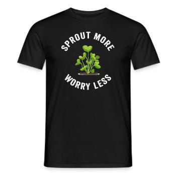 Urban Gardener Men Women Microgreens - Men's T-Shirt - black - Front - AI Model Male 178 light (178cm)