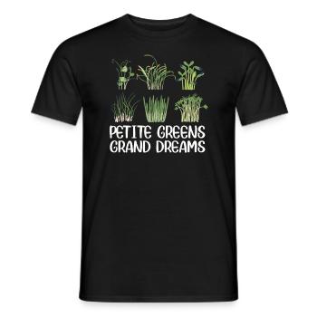 Urban Gardener Men Women Microgreens - Men's T-Shirt - black - Front - AI Model Male 178 light (178cm)