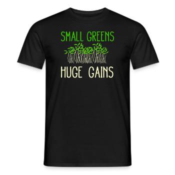 Urban Gardener Men Women Microgreens - Men's T-Shirt - black - Front - AI Model Male 178 light (178cm)