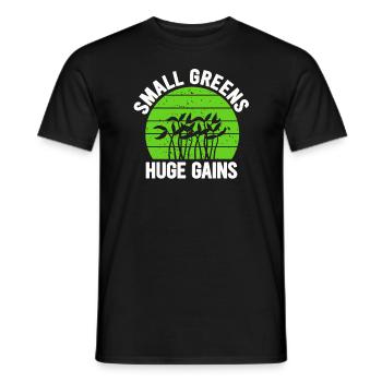 Urban Gardener Men Women Microgreens - Men's T-Shirt - black - Front - AI Model Male 178 light (178cm)