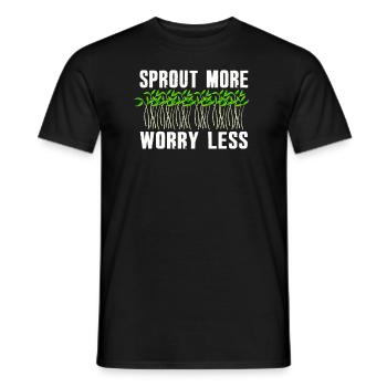Urban Gardener Men Women Microgreens - Men's T-Shirt - black - Front - AI Model Male 178 light (178cm)