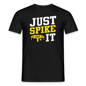 Just Spike It Roundnet Enthusiast - Männer T-Shirt - Schwarz - Vorne - AI Model Male 178 light (178cm)