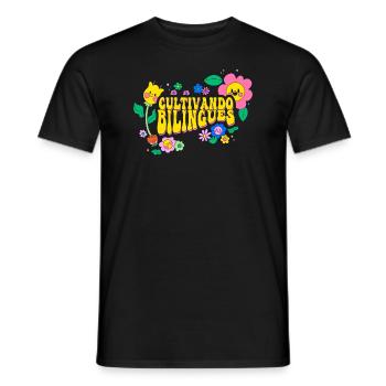 Cultivando Bilingües Spanish Teacher - Men's T-Shirt - black - Front - AI Model Male 178 light (178cm)