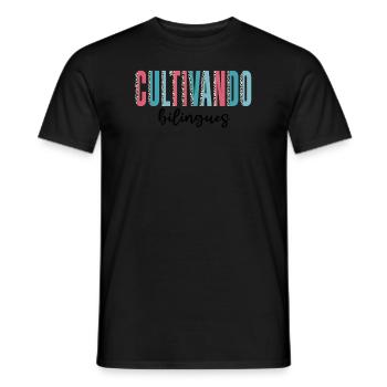 Cultivando Bilingües Spanish Teacher - Men's T-Shirt - black - Front - AI Model Male 178 light (178cm)