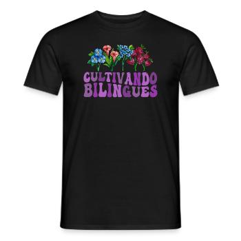 Cultivando Bilingües Spanish Teacher - Men's T-Shirt - black - Front - AI Model Male 178 light (178cm)
