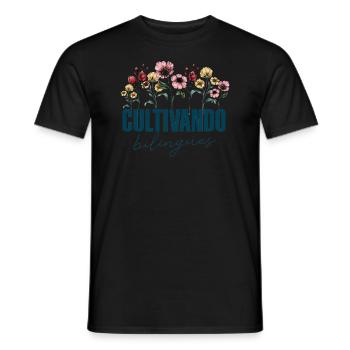 Cultivando Bilingües Spanischlehrer - Männer T-Shirt - Schwarz - Vorne - AI Model Male 178 light (178cm)