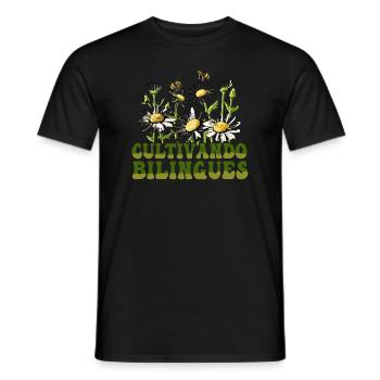 Cultivando Bilingües Spanish Teacher - Men's T-Shirt - black - Front - AI Model Male 178 light (178cm)