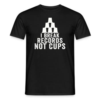 Sport Stacking Stacks Stacked Speed Cup - Männer T-Shirt - Schwarz - Vorne - AI Model Male 178 light (178cm)