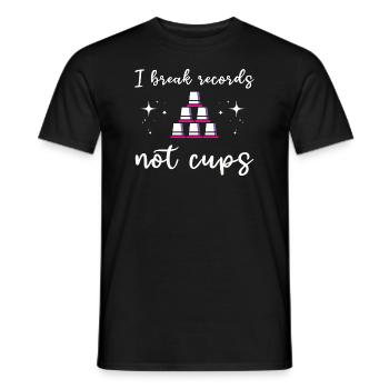 Sport Stacking Stacks Stacked Speed Cup - Männer T-Shirt - Schwarz - Vorne - AI Model Male 178 light (178cm)