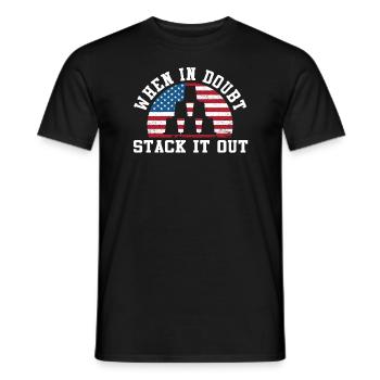 Sport Stacking Stacks Stacked Speed Cup - Männer T-Shirt - Schwarz - Vorne - AI Model Male 178 light (178cm)