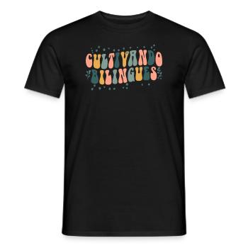 Cultivando Bilingües Spanischlehrer - Männer T-Shirt - Schwarz - Vorne - AI Model Male 178 light (178cm)